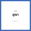 อุณา แปลว่า? วิเคราะห์ชื่อ อุณา, ชื่อเล่น อุณา